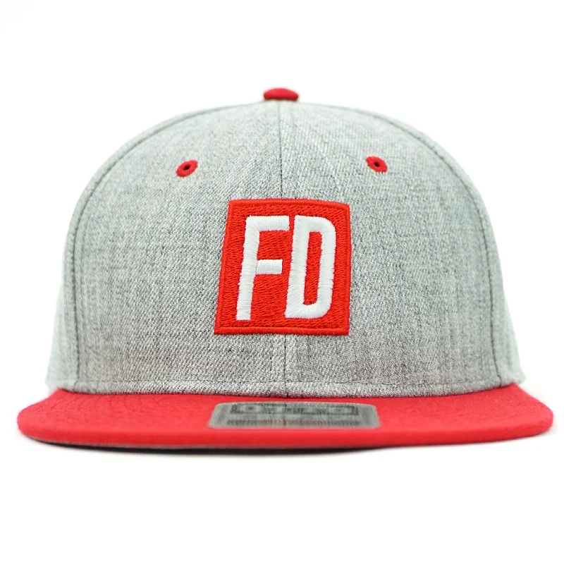 FD - Heather Grey / Red Bill