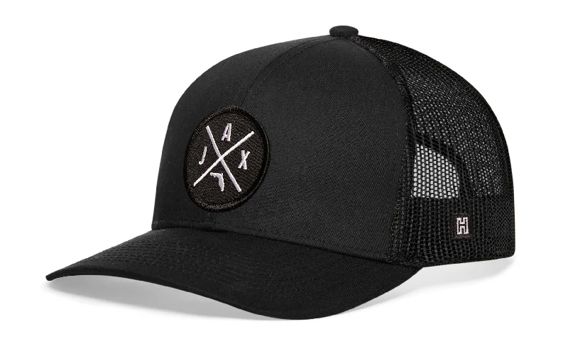 Jacksonville Trucker Hat  |  Black JAX Snapback