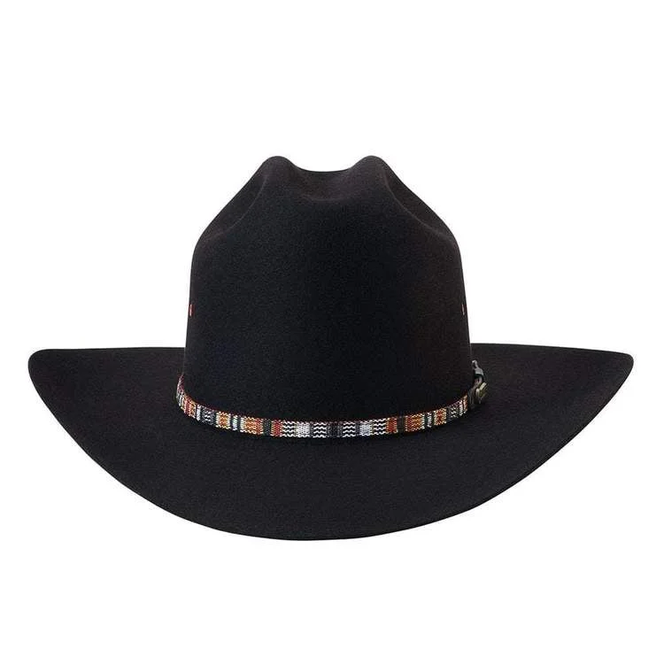 Akubra Bronco Western Style Felt Hat Black 58cm - Last one!