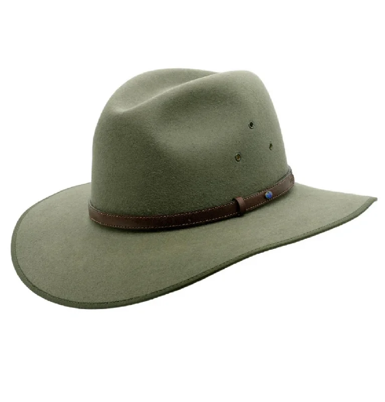 Akubra Coober Pedy Fedora with Opal - Bluegrass