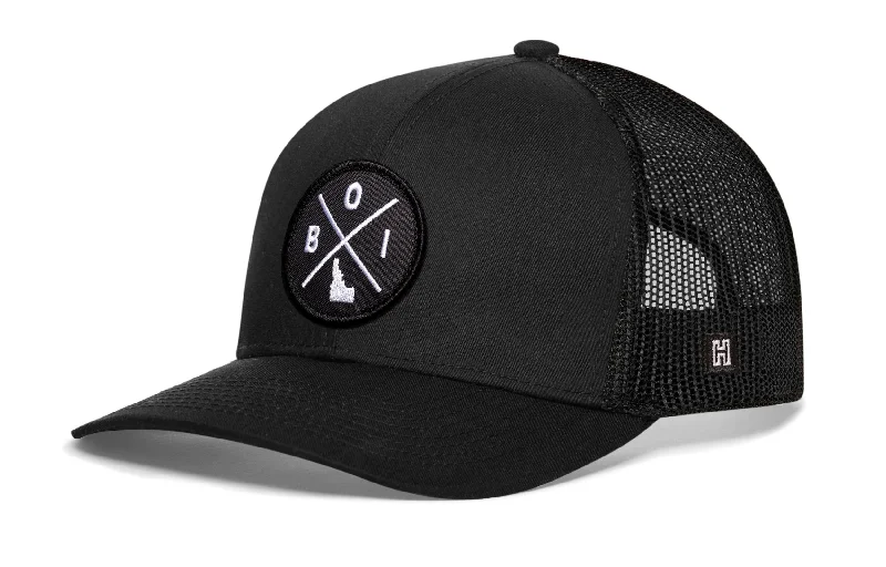 Boise Trucker Hat  |  Black BOI Snapback