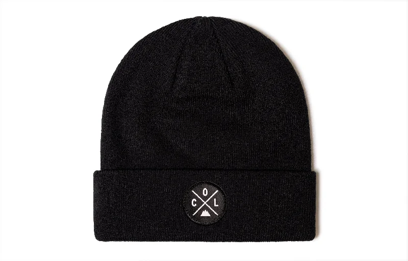 Black Colorado Beanie