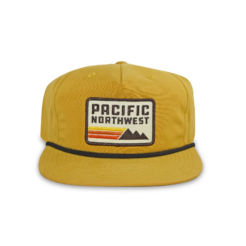 Retro 5-Panel Snapback Mustard