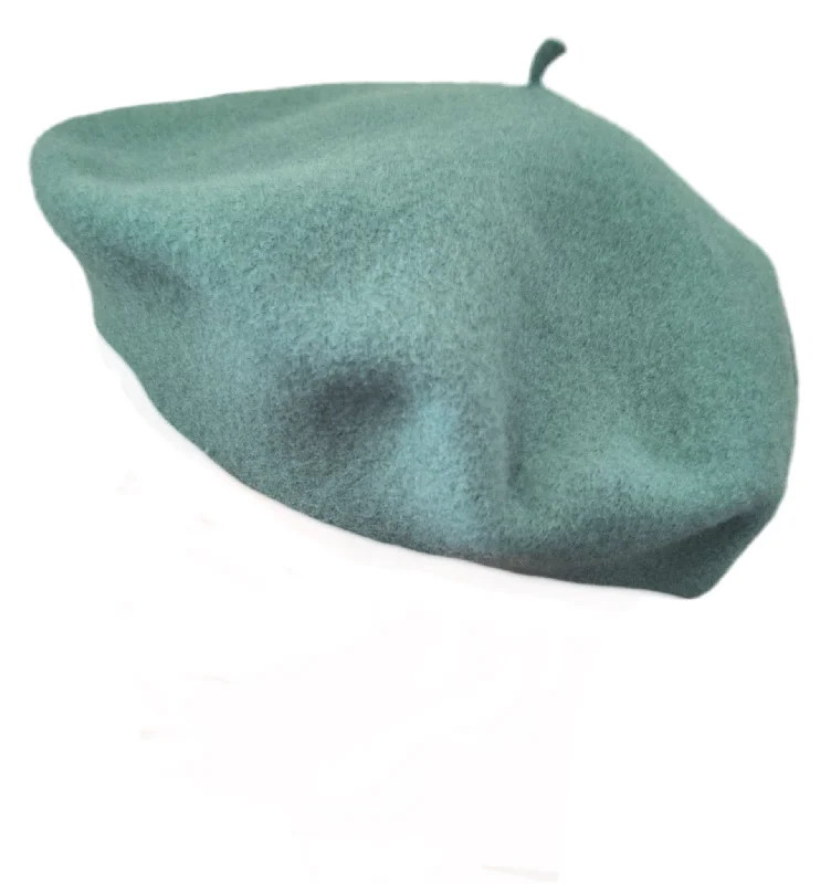 Basque Beret Parkhurst Merino Wool - Juniper