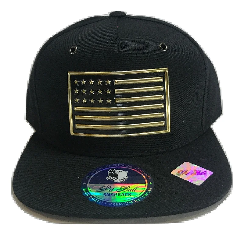 American Flag Snapback (Colors) (Materials)