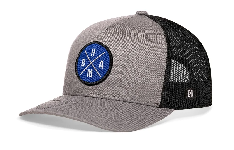 Bellingham Trucker Hat  |  Gray Black BHA Snapback