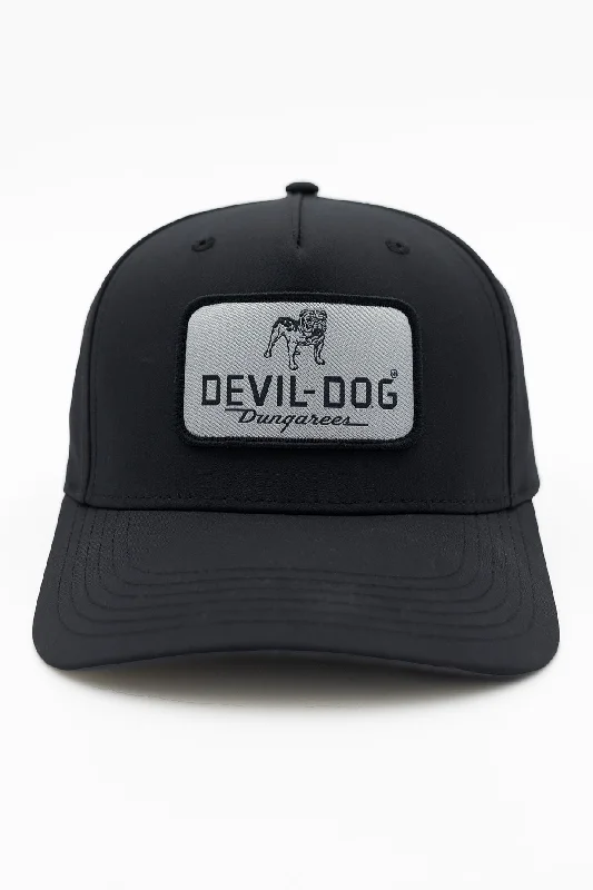 5 Panel Adjustable Cap - Black Bulldog