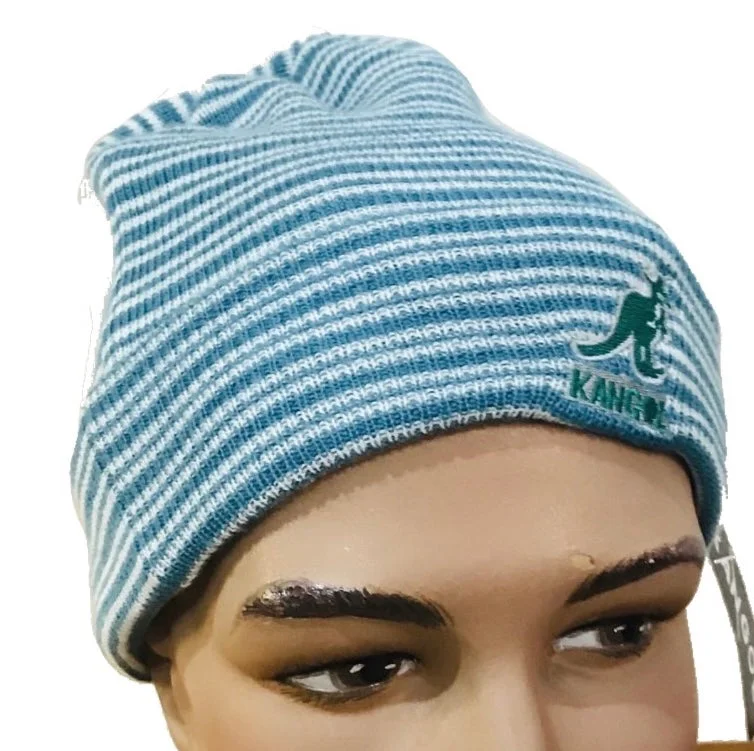 Kangol Slouch Beanie Unisex Green + White - Last one!