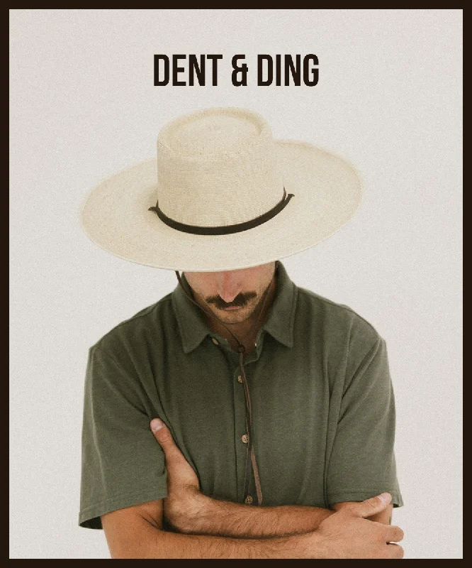 PECOS TELESCOPE PALM STRAW HAT– DENT/DING