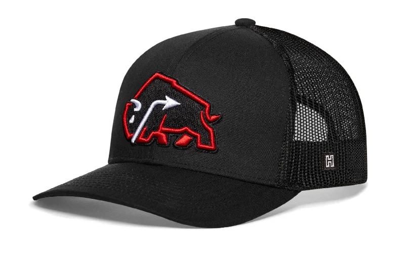 JBR Red Bison  |  Black Buffalo Snapback