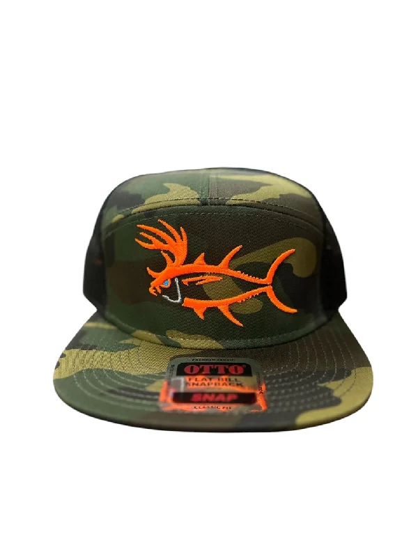 "Buck-Eye" 3-D 7 Panel Trucker Hat