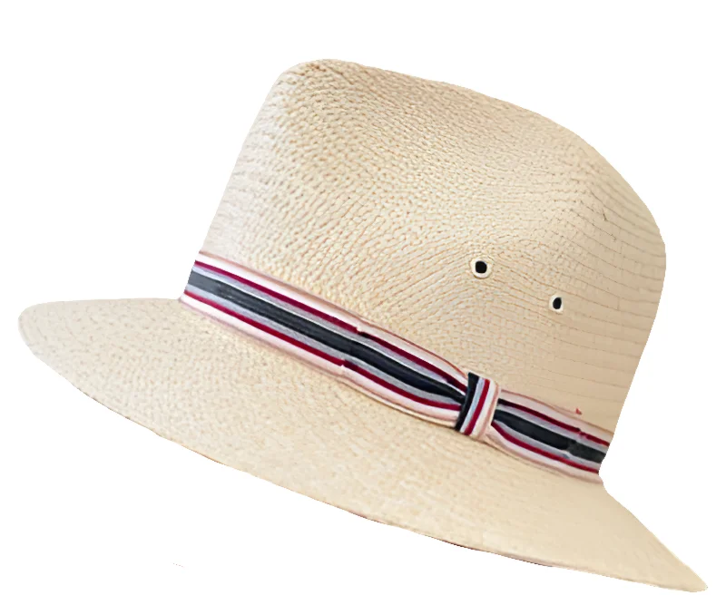 Panama Safari Short Brim - Striped band K2C- Size Small - Lucky Last!