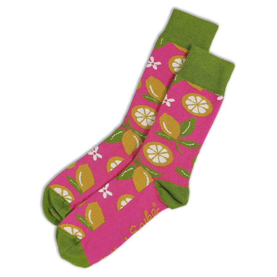 Lemonade Australian Cotton Socks - Pink