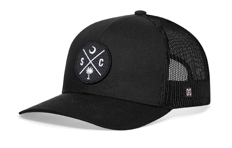 South Carolina Trucker Hat  |  Black SC Snapback