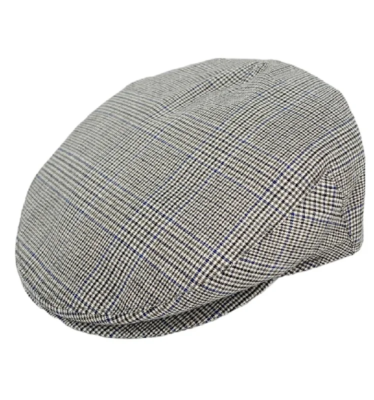 M by Flechet Capello Italian Cotton Fine Check Grey 56cms - Last one!