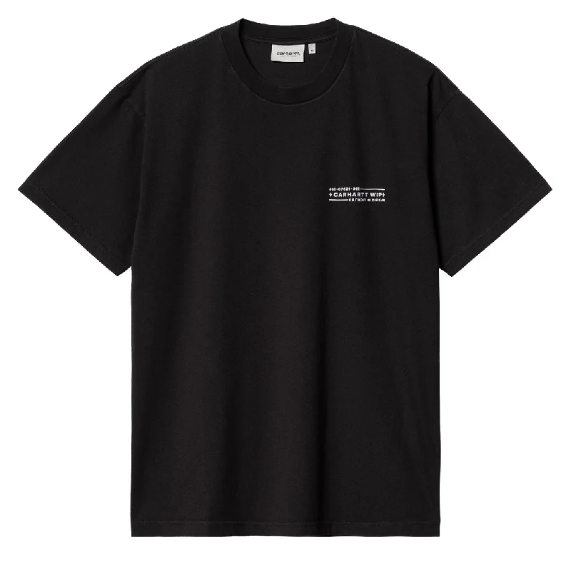 Carhartt WIP  S/S Stamp T-Shirt Black / White