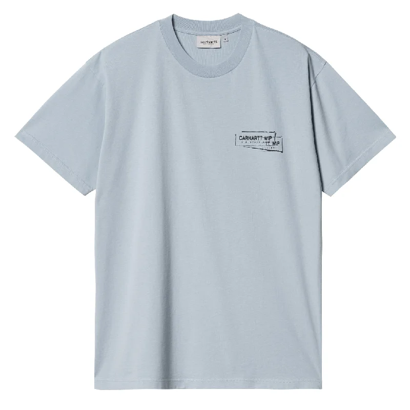 Carhartt WIP  S/S Stamp T-Shirt Misty Sky / Black