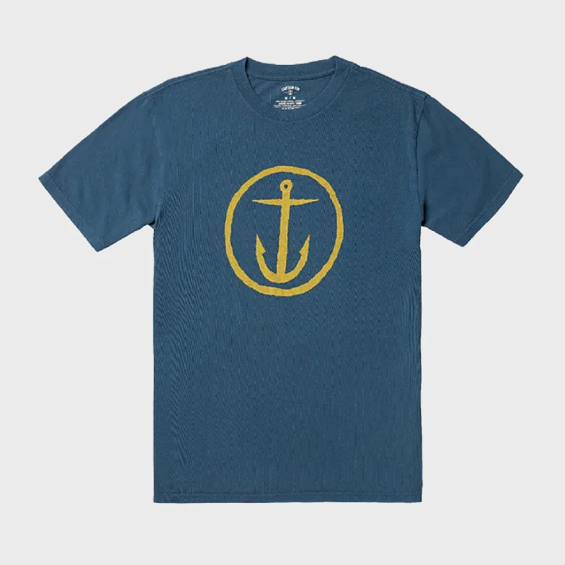 Captain Fin Mens OG Logo T-Shirt - Dark Navy