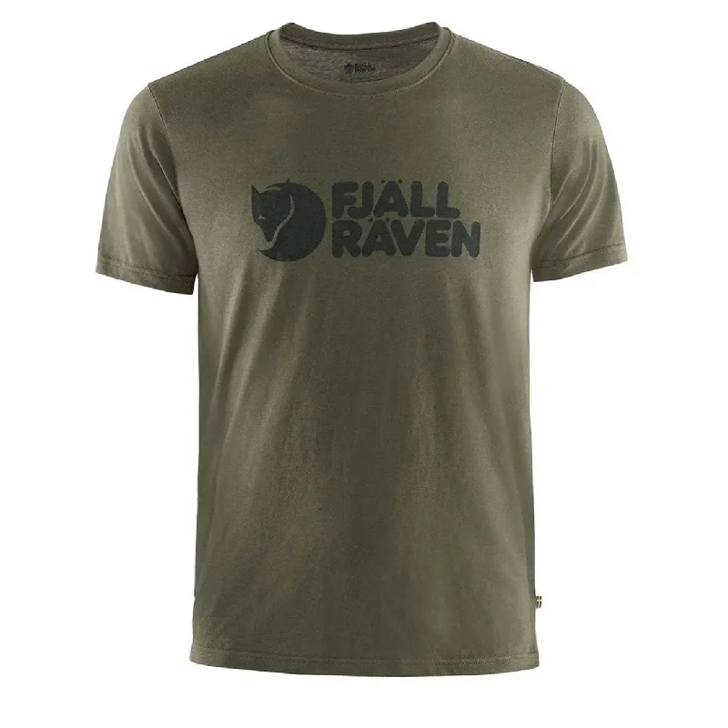 Fjallraven Logo T-Shirt Dark Olive