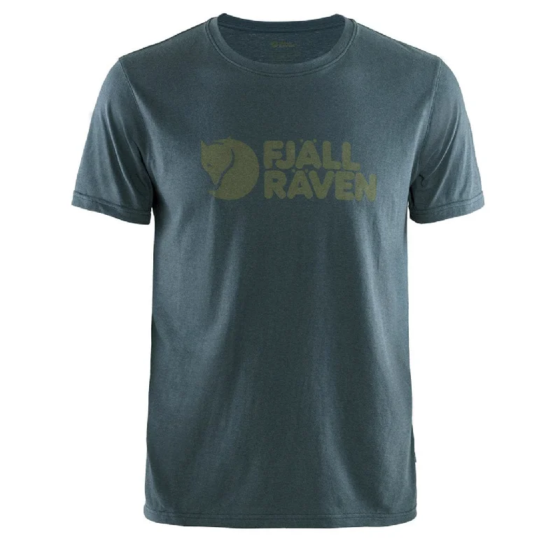 Fjallraven Logo T-Shirt Navy