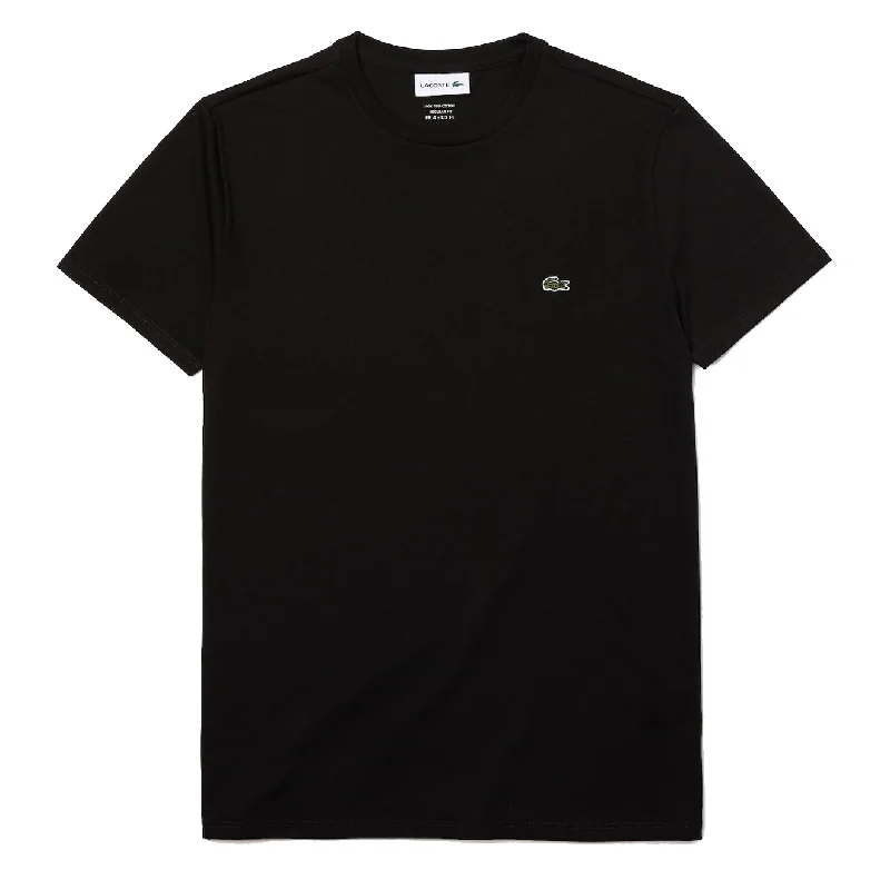 Lacoste Crew Neck Pima Cotton T-Shirt Black