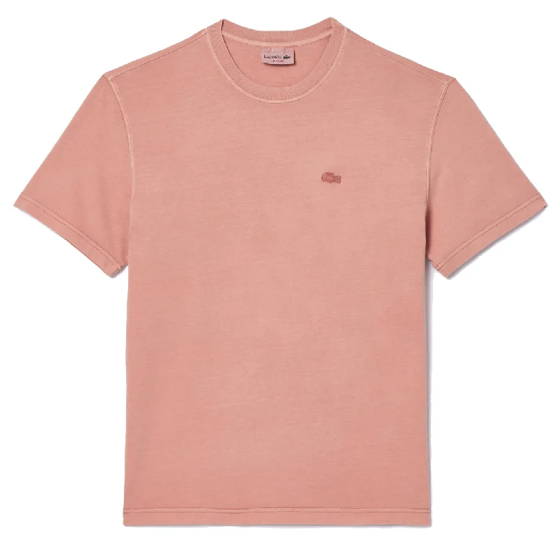 Lacoste Natural Dyed Jersey T-Shirt Eco Rose