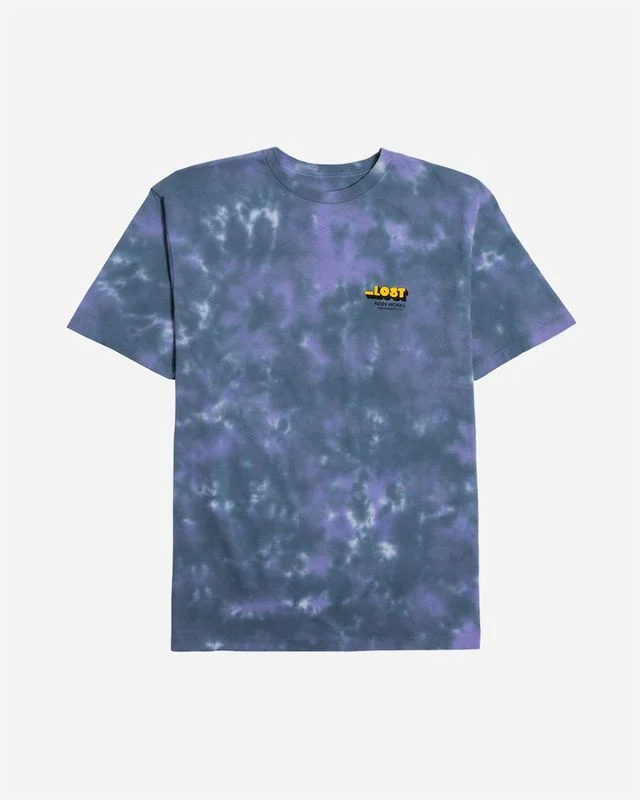 Lost Mens Hazy Wash T-Shirt - Phantom Blue Tie Dye