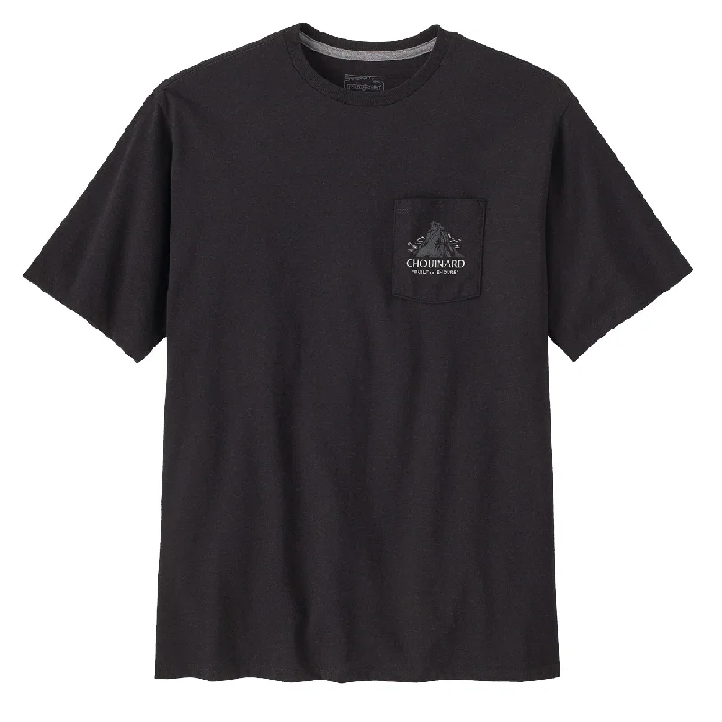 Patagonia Chouinard Crest Pocket Responsibili Tee Ink Black