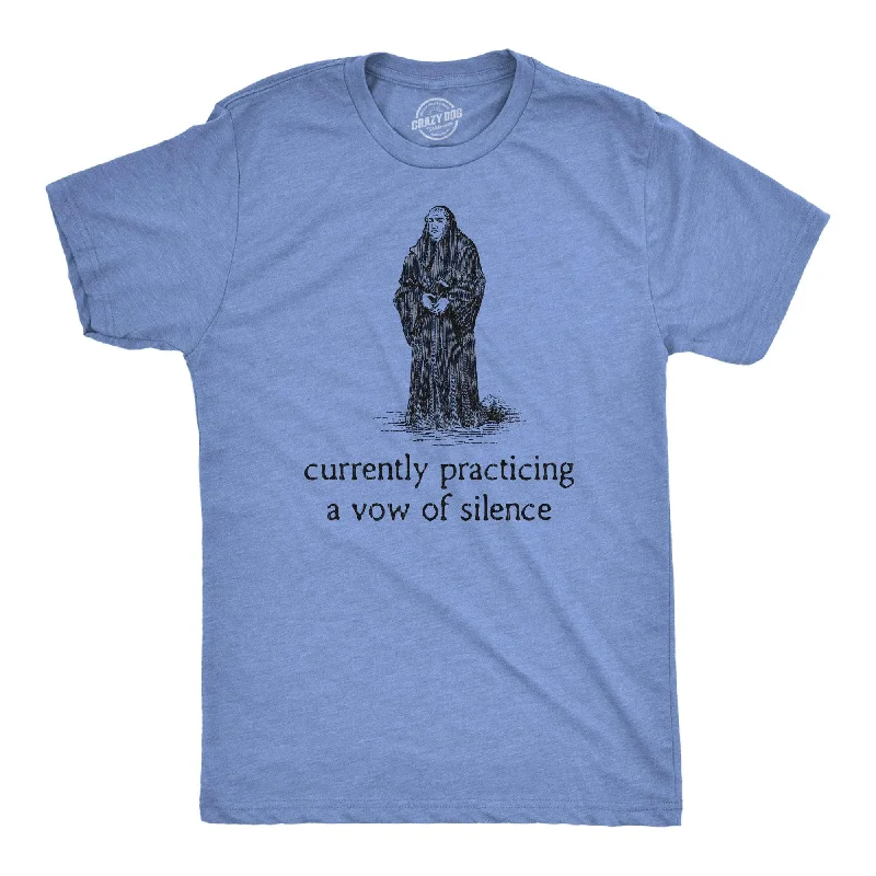 Practicing A Vow Of Silence Men's T Shirt