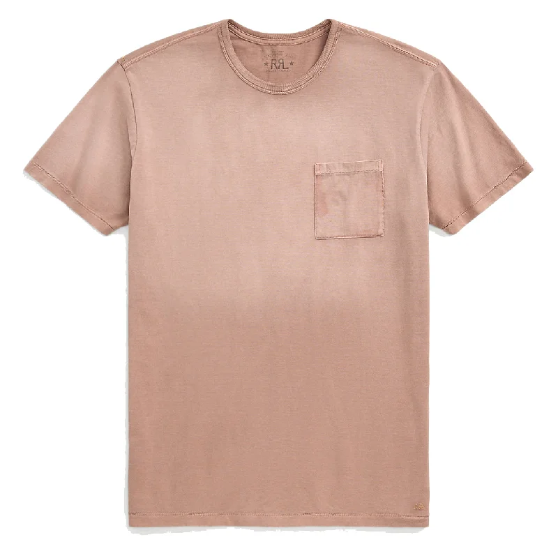 RRL by Ralph Lauren Garment-Dyed Pocket T-Shirt Desert Rose