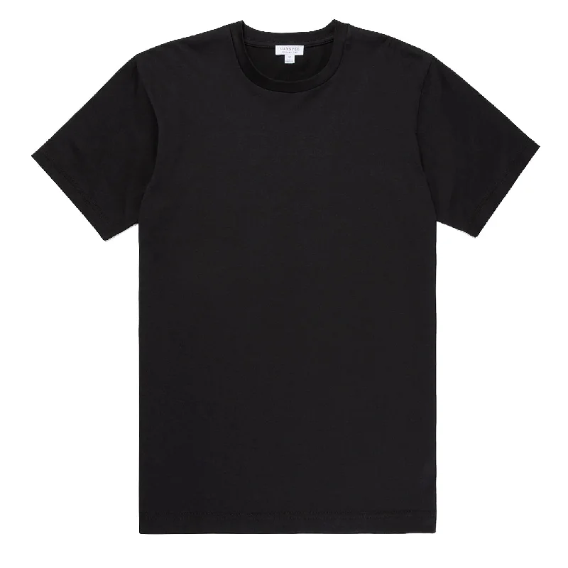 Sunspel Riviera Midweight T-Shirt Black