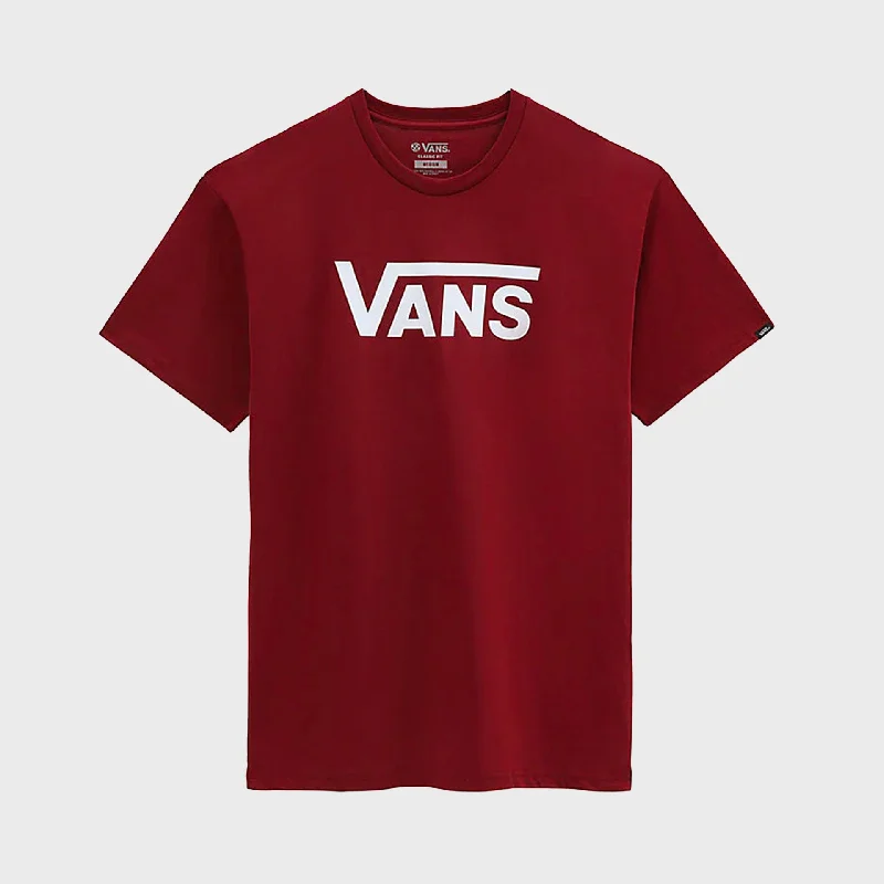 Vans Classic Mens T-Shirt - Syrah Red/White