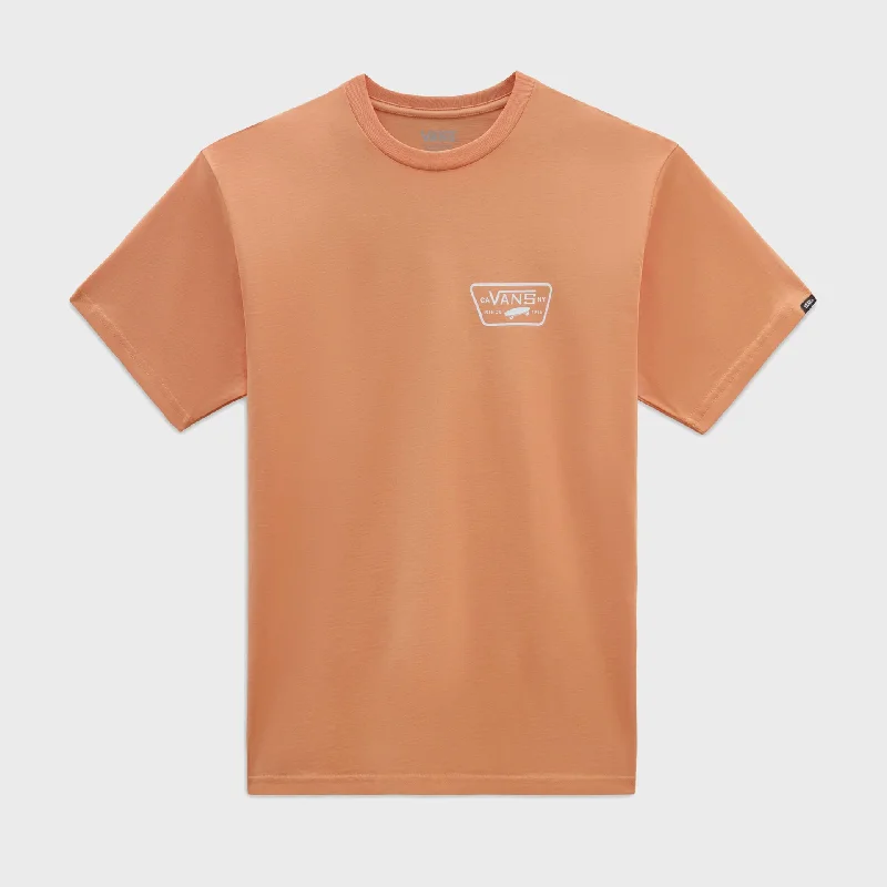 Vans Mens Full Patch Back T-Shirt - Copper Tan/White