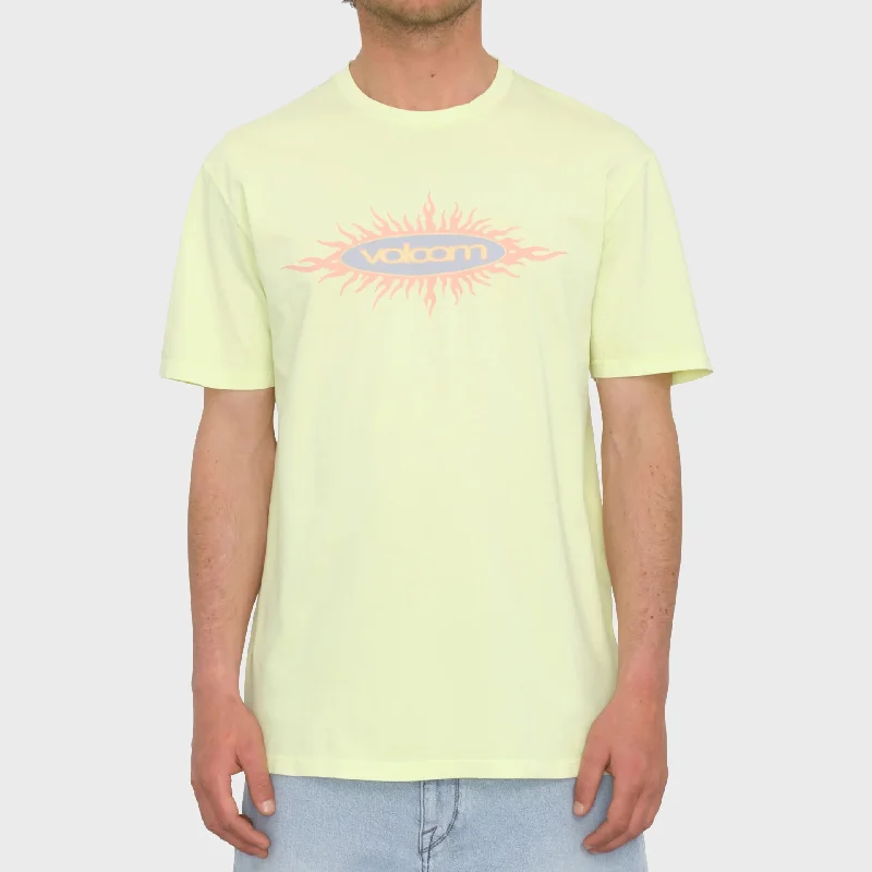 Volcom Mens Nu Sun PW T-Shirt - Aurora Yellow