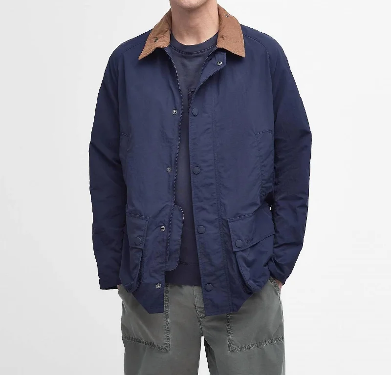 Ashby Showerproof Jacket In Navy