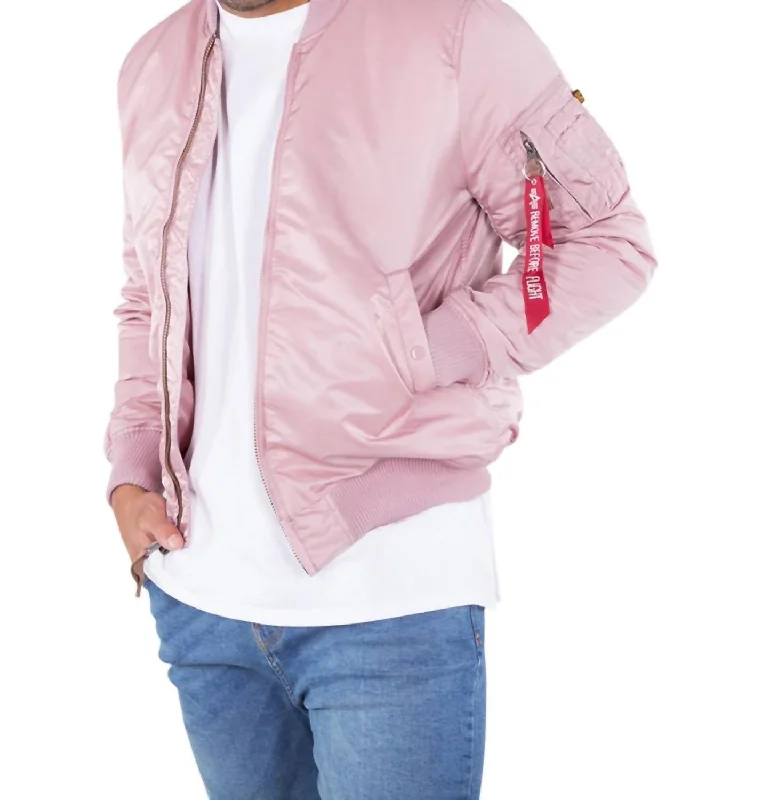 Bomber Jacket In Mauve