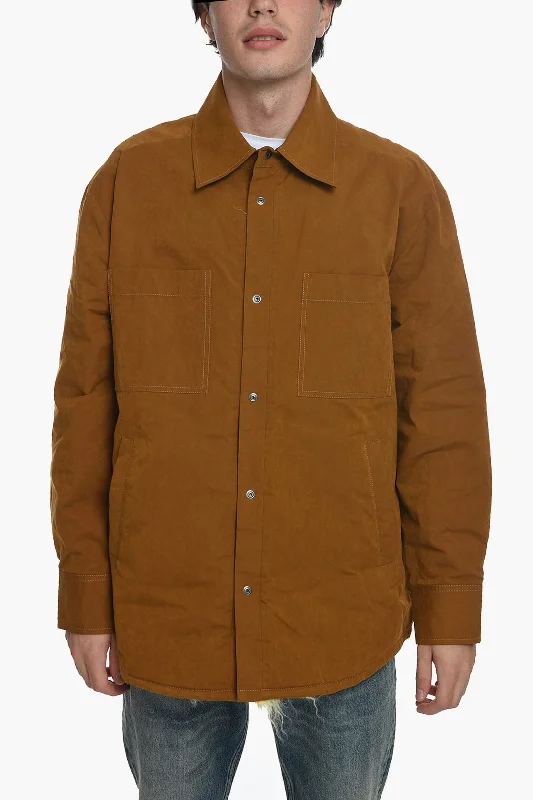 Craig Green Cotton Blend Overshirt with Mohair and Wool Lining