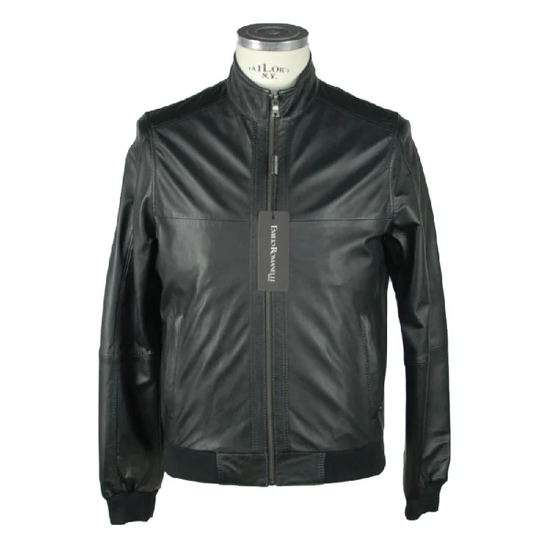 Emilio Romanelli Sleek  Leather Jacket For Men's Men