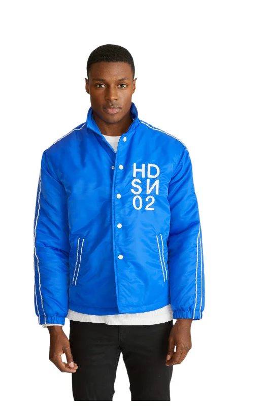 Hudson Jeans Men's Nylon Coaches Jacket With Hudson Logo