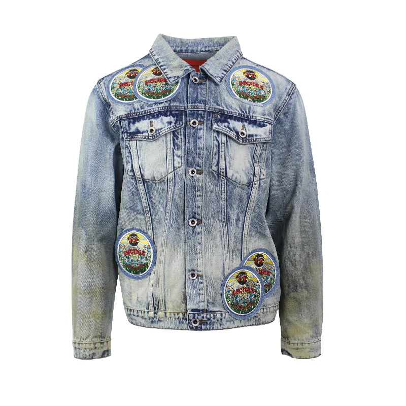 Indigo Acid Sphere Denim Jacket