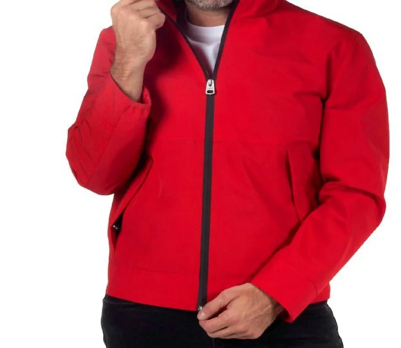 Men's 8Mx Dress Woven Jacket In Red