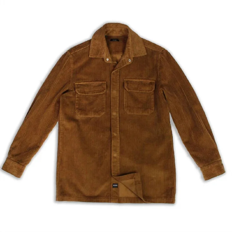 Men's Asheville Corduroy Jacket In Camel