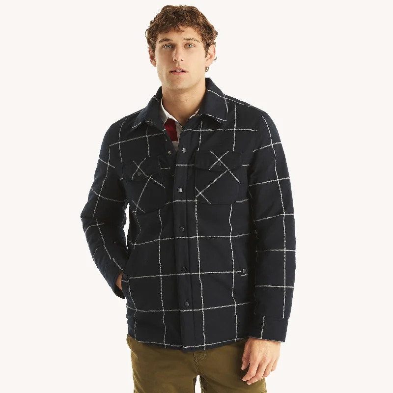 Nautica Mens Tempasphere Flannel Shirt Jacket