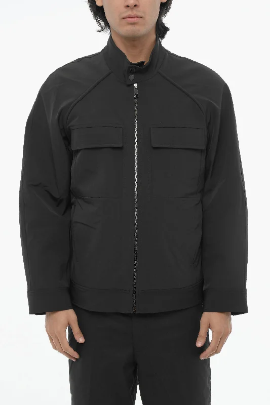 Neil Barrett Boxy Fit BARACUTA Jacket with Zip Closure