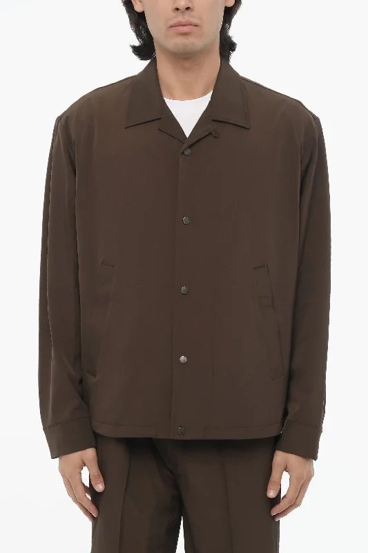 Neil Barrett Boxy Fit Overshirt with Snapp Buttons