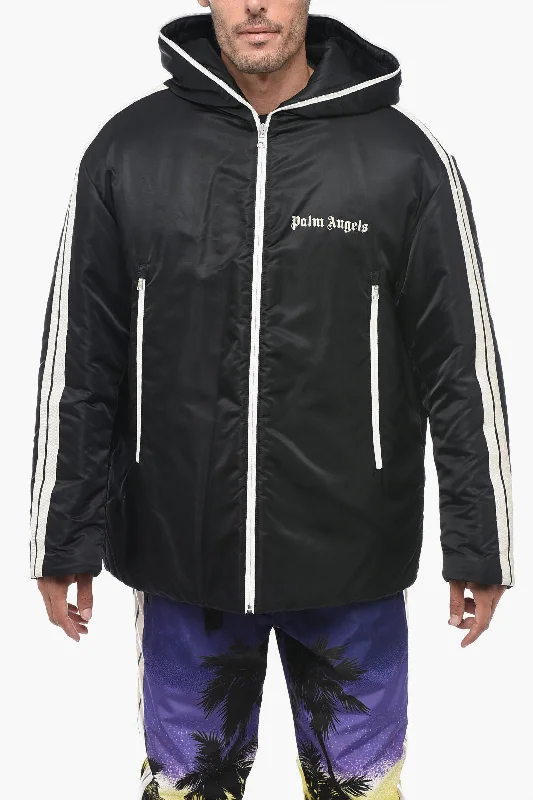 Palm Angels Contrasting Band TAPE Padded Jacket