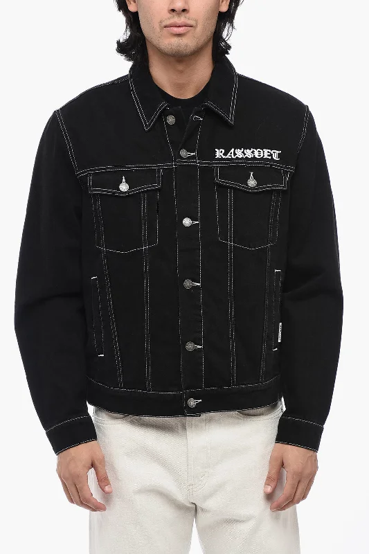 Rassvet Denim Jacket with Leather Patch