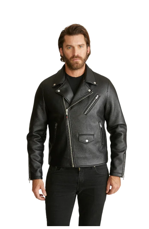 Robert Graham Men's Vegan Leather Moto Jacket