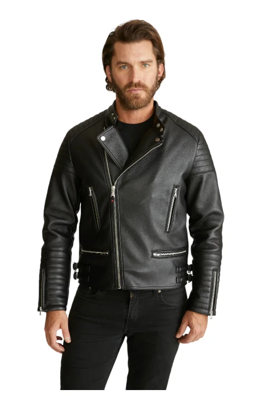 Robert Graham Men's Vegan Leather Moto