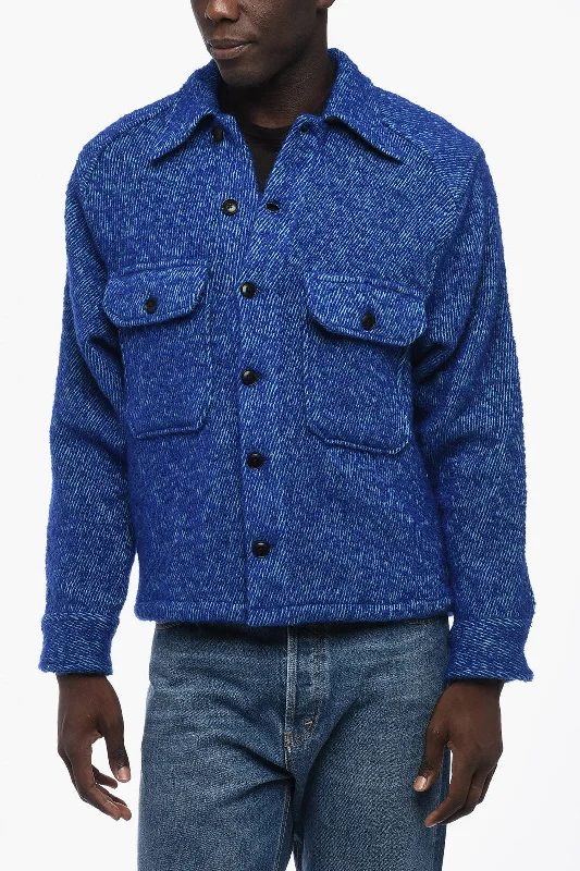 Sunflower Wool Blend Overshirt with Double Breasted